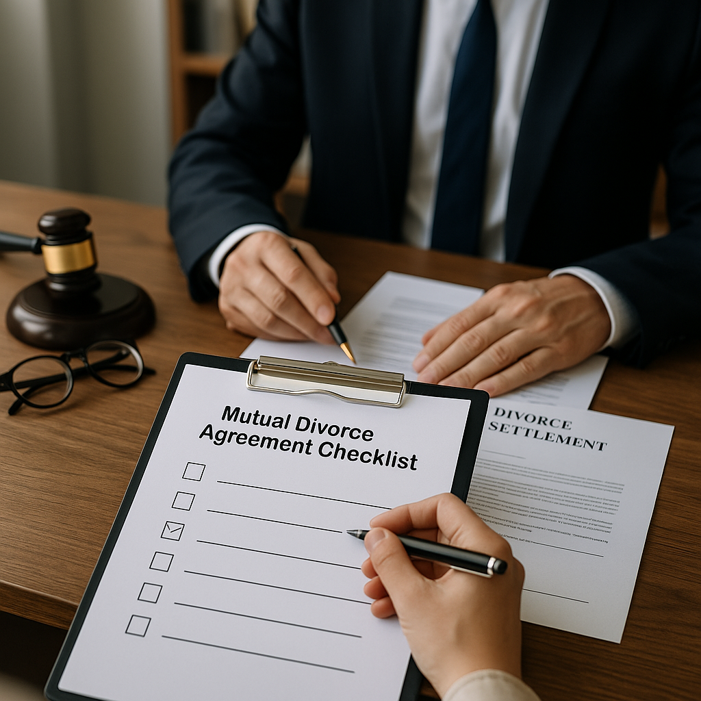 Drafting a Mutual Divorce Agreement: Lawyers’ Checklist for Avoiding Delays